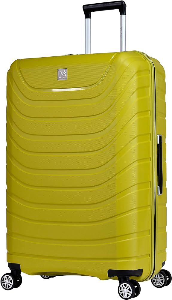 Eminent Suitcase Hard Shell Luggage Lightweight Polypropylene Quiet Double Wheels TSA Lock B0011 (Checked Luggage 24-Inch, Dark Blue)