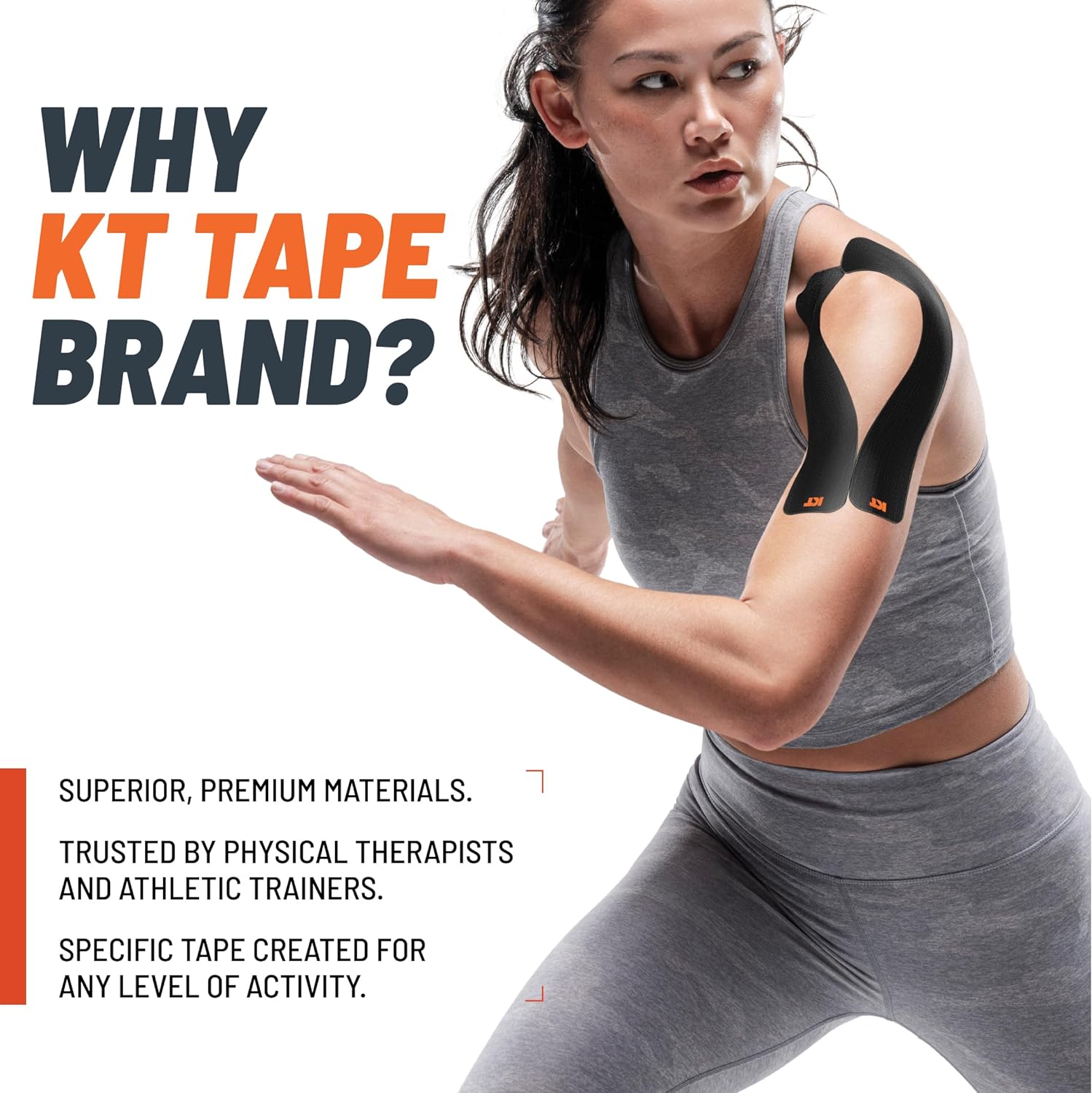 KT Tape Original Cotton Elastic Kinesiology Therapeutic Athletic Tape, 20 Pack, 10” Cut Strips Brand: KT Tape