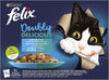 Felix Purina Doubly Delicious Fish Selection in Jelly Wet Cat Food Box, 85g (Pack of 12)