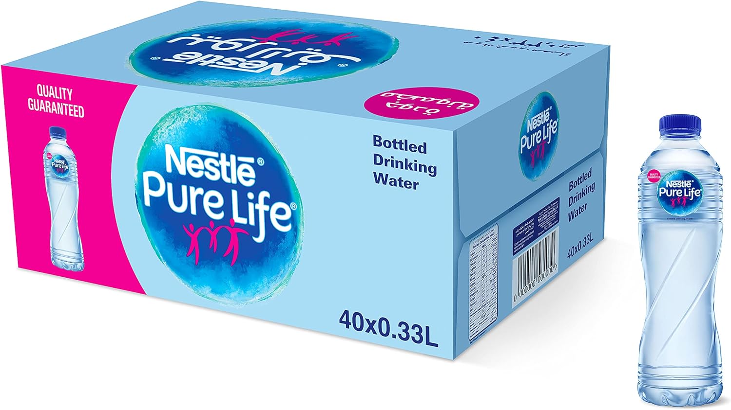 Nestle Pure Life Bottled Still Drinking Water - 40 X 330 Ml