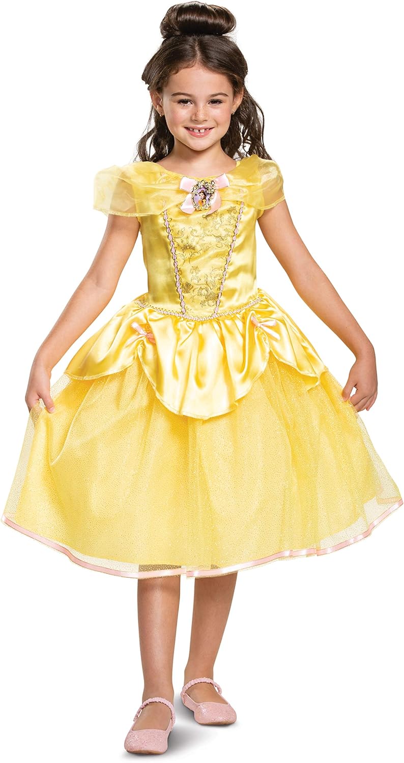 Disney Princess Belle Classic Girls' Costume, Yellow