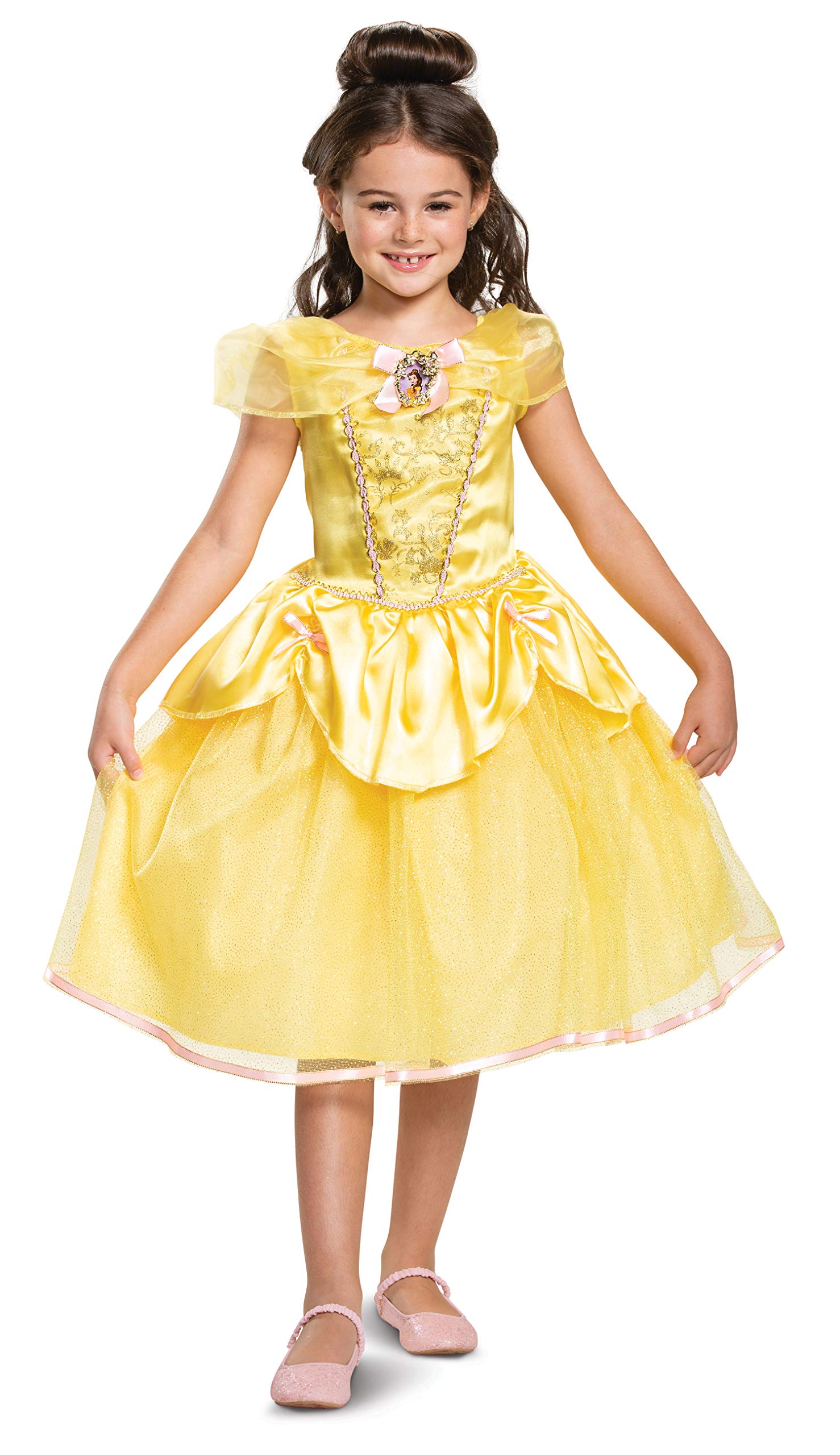 Disney Princess Belle Classic Girls' Costume, Yellow