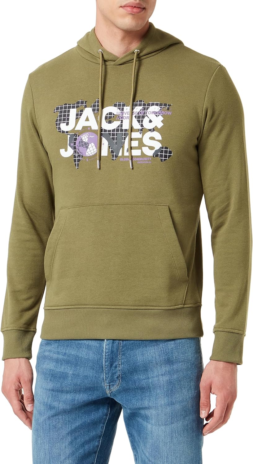 Jack & Jones mens JCODUST SWEAT HOOD SN Sweatshirt