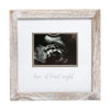 Pearhead Rustic Sonogram Frame, Love at First Sight Ultrasound Frame, Gender Neutral Baby Nursery Décor for Baby Girl or Baby Boy