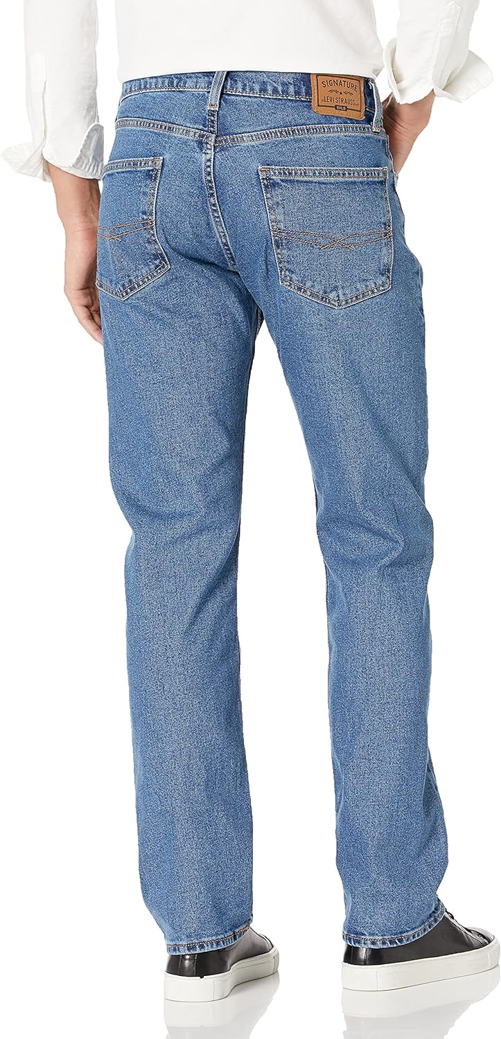 سيغناتشر باي ليفي ستراوس ان كو سروال جينز فليكس بتصميم مريح للرجال من جولد ليبل