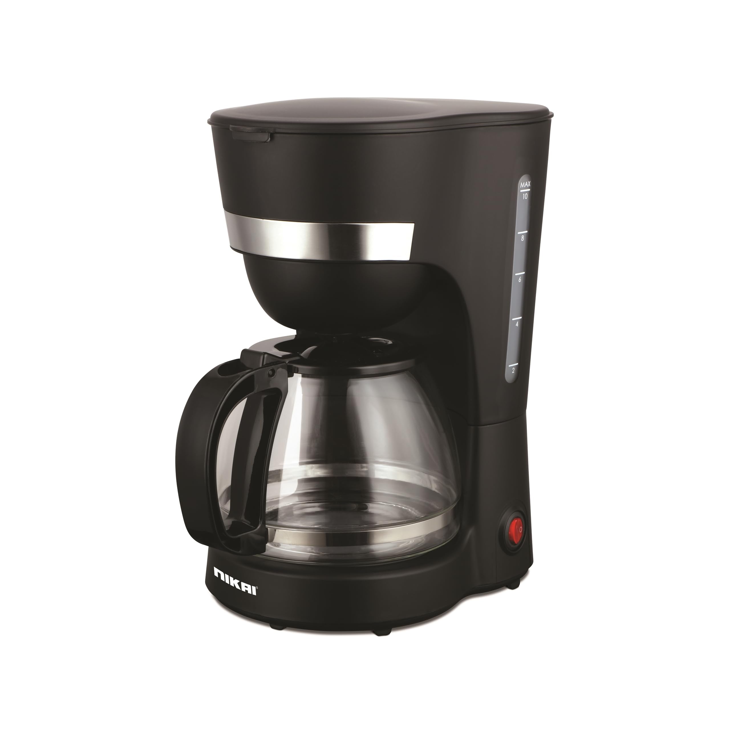 Nikai Coffee Maker,10-12Cups, Black - NCM1210AX 2 Years Warranty